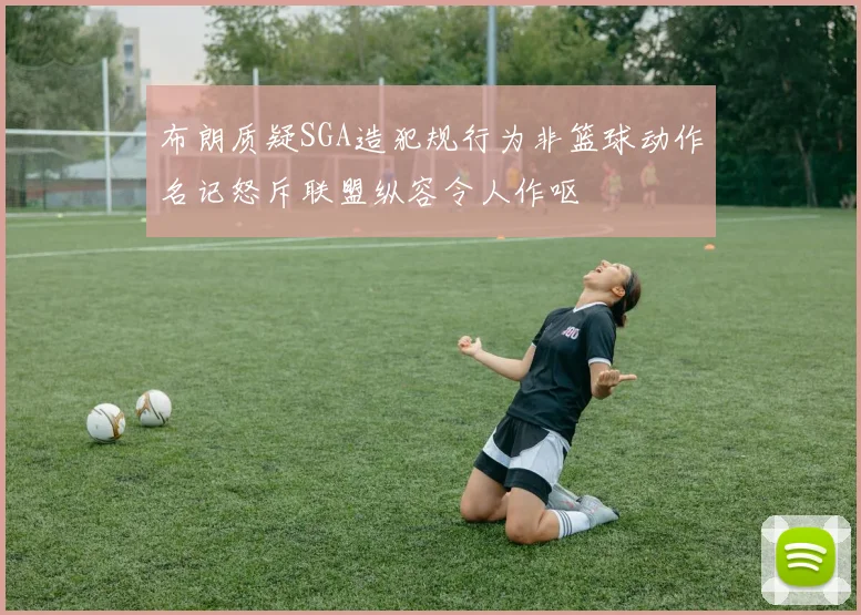 布朗质疑SGA造犯规行为非篮球动作名记怒斥联盟纵容令人作呕